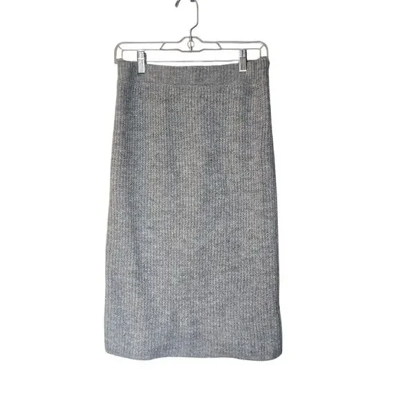 NWT Women's Medium Gray Mock Turtleneck Sweater Pull-On Skirt 2 Piece Set - Picture 7 of 12